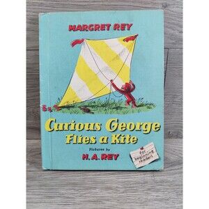 Curious George Flies A Kite By Margret Rey-1958-Weekly Reader Children's Book